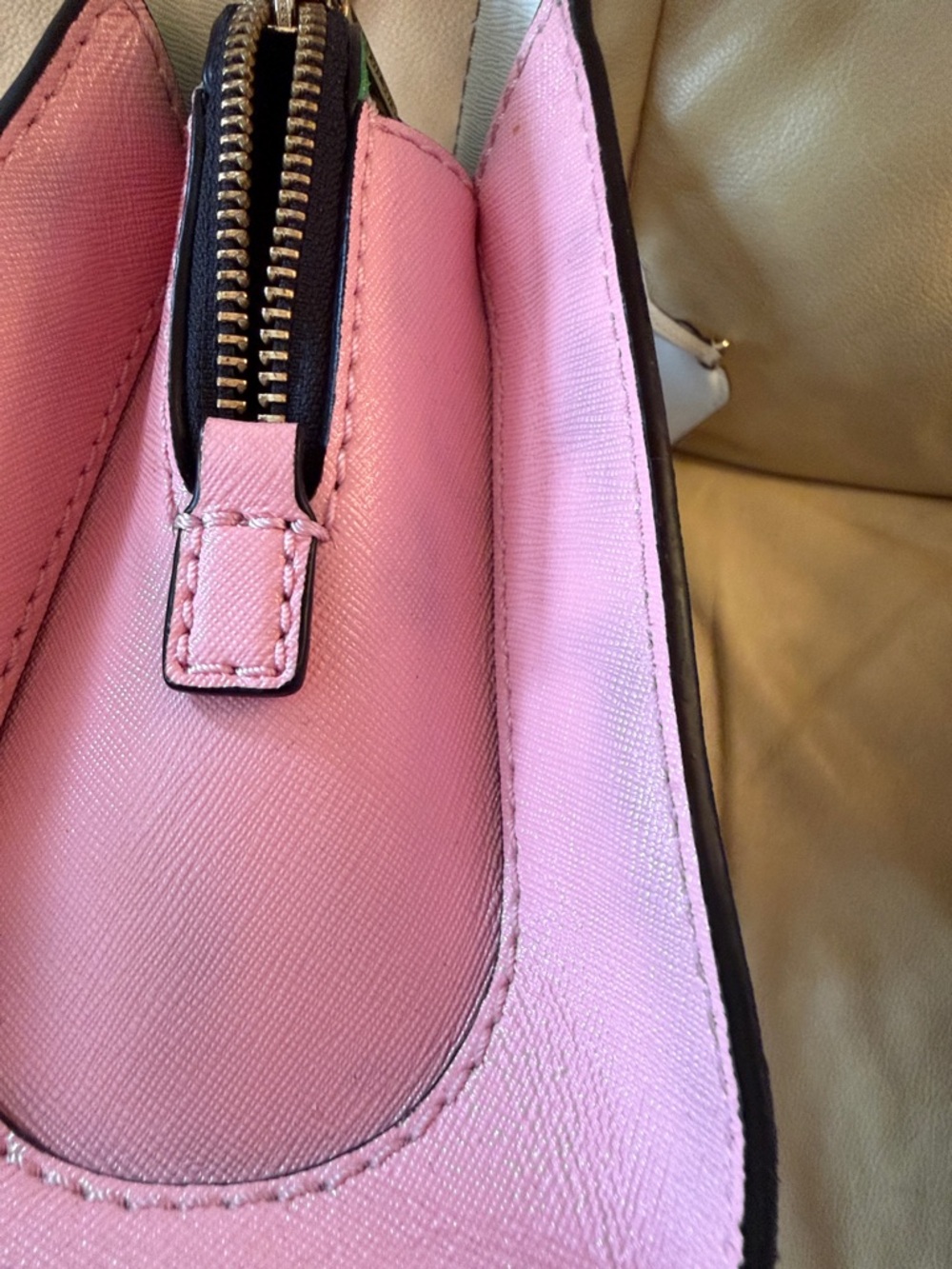 🔥🔥🔥Marc Jacobs Little Big Shot Color-block Black Leather Satchel Handbag - Picture 5 of 6